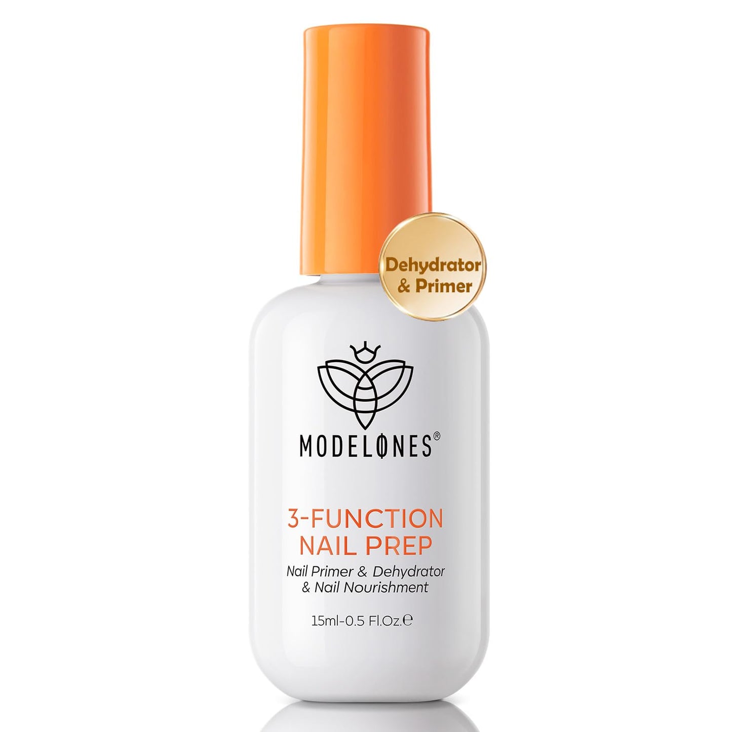 Modelones Builder Rubber Gel Base Coat - Nude Pink Glitter Nail Polish for Strengthening and Apex Building | Long-Lasting UV Manicure