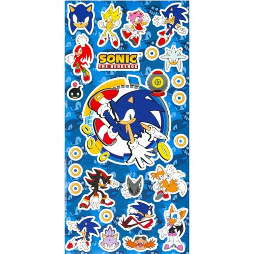 Sonic the Hedgehog Water Bottle Bundle with Stickers - 20 Oz