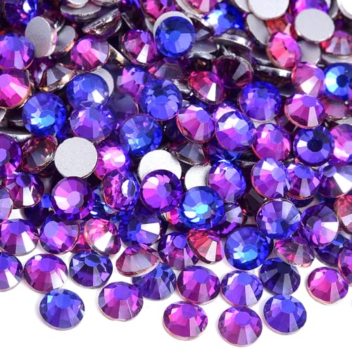 Purple Velvet SS16 Flatback Rhinestones Glass Beads 1440pc – Blinginbox 23-Purple Velvet
