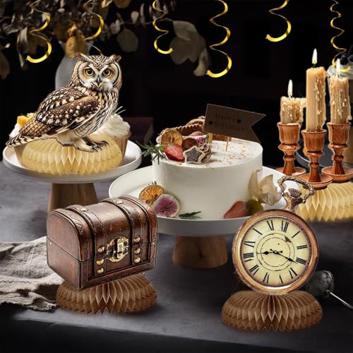 11 Pcs Magical Wizard Honeycomb Centerpieces for Parties