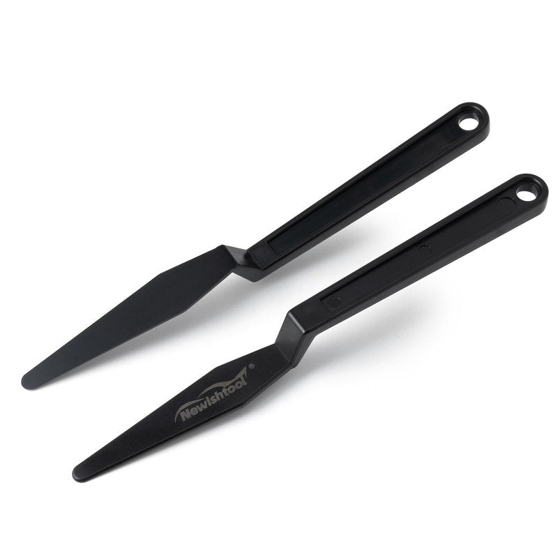 NEWISHTOOL Window Tint Tool, 5 PCS Black Corner Squeegee with Long Handle and Flat Lip for Window Tinting Film Installation