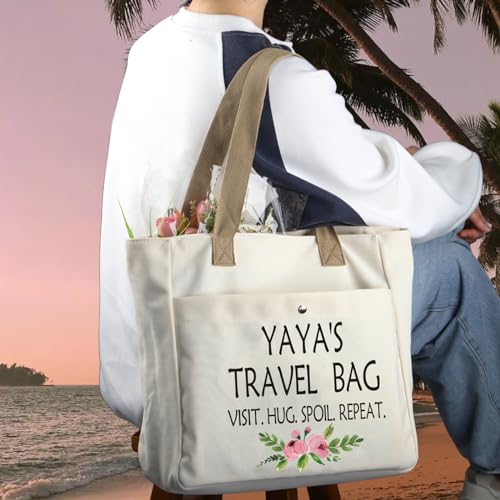 WCGXKO Yaya Tb Tote Bag for Grandma | Mother's Day Gift