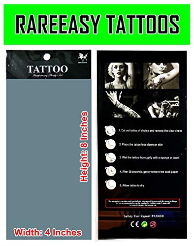 Rareeasy Waterproof Temporary Tattoo Stickers 2 Sheets Butterfly Dragonfly Vine Chain Art 3D Body Art for Party and Skin Decoration - Variation 18