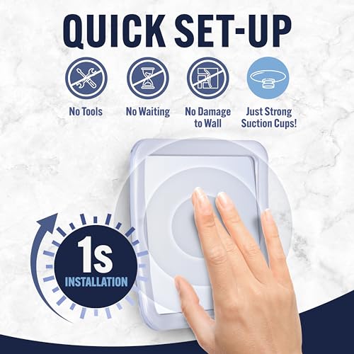 MIRRORVANA Fogless Travel Shower Mirror - Clear 5.3" x 5.3"