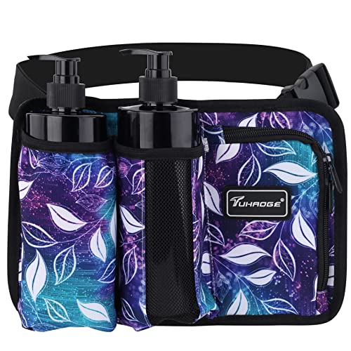 Tuhaoge 3-Bottle Massage Oil Holster Fanny Pack for Therapists