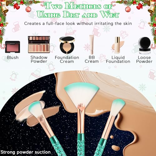 11PCS Cute Makeup Brush Set for Girls - Soft Bristles & Stylish Design