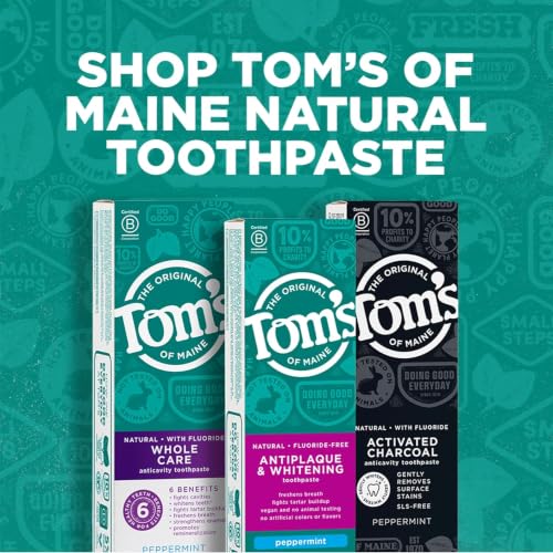 Tom's of Maine Antiplaque Tartar Control Whitening Toothpaste 2 Pack, Peppermint