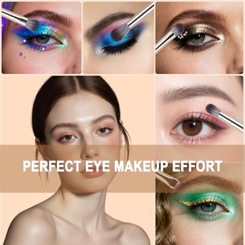 5-Piece Eye Makeup Brush Set - Professional Blending Brushes