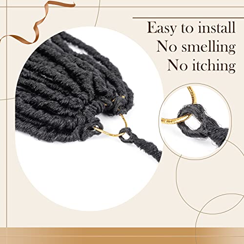 Love ORNAN 18-Inch Soft Faux Locs Crochet Braiding Hair - 7 Pack Set