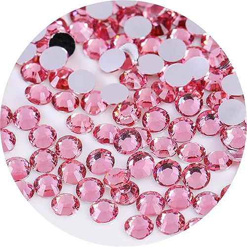 Laviyo 720 Pcs SS30 6mm Pink Flatback Rhinestones for Nails Art, Clothes & Accessories (Variation: SS30/6mm/720 PCS/Pink)