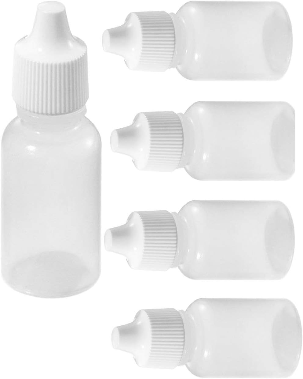 30ml Plastic Dropper Bottles - 5-Pack Squeezable Eye Liquid Containers | Ideal for Samples