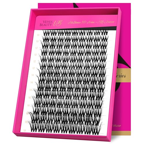 VEYESBEAUTY VBmuse Lash Clusters - 3D Fluffy Individual Eyelash Extensions