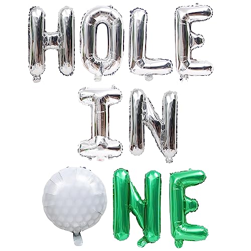 Hole in One Golf 1st Birthday Balloon - 18 Inch Foil Decoration