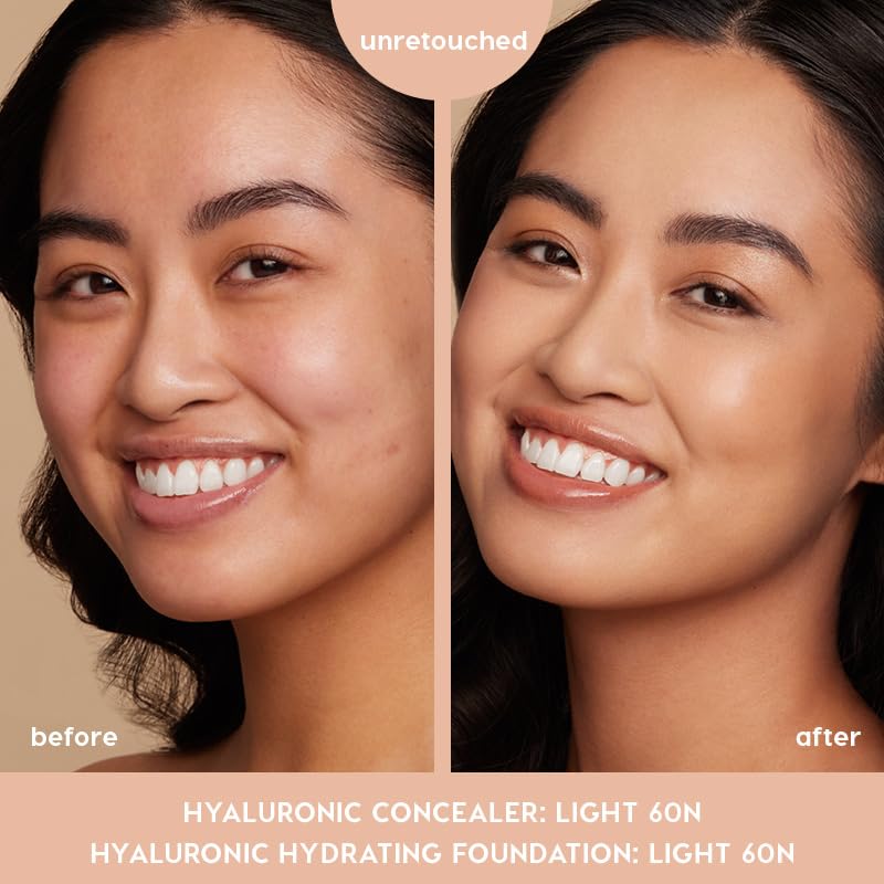 ColourPop Pretty Fresh Creamy Concealer - Full Coverage Hydrating Concealer with Hyaluronic Acid | Light 45W (0.3 oz)