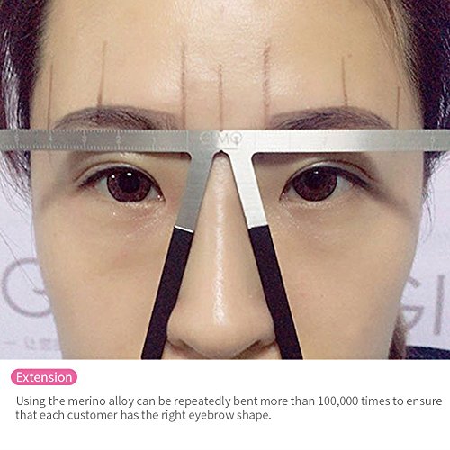 YUYTE Eyebrow Ruler for Microblading & Shaping, Flexible Measuring Tool