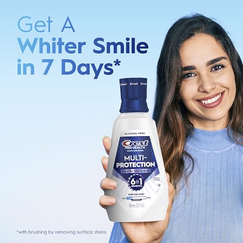 Crest Pro-Health Advanced Mouthwash, Alcohol Free, Extra Whitening, Energizing Mint Flavor, 946 mL (32 fl oz)
