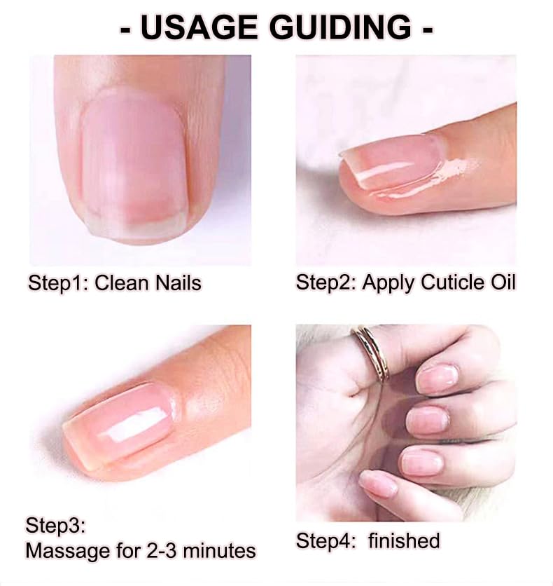 Strawberry Scented Cuticle Oil with Real Flowers - Nail & Nail Care