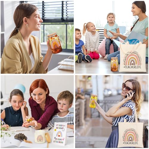 Tecanne Teacher Appreciation Gift Box – Includes Tote, Candle, and Mug