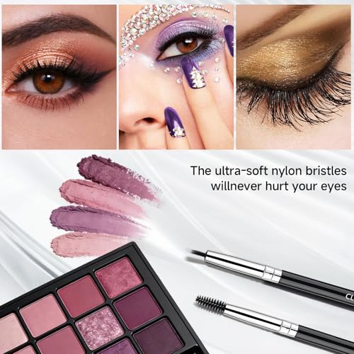 CLRDZN 19-Piece Professional Makeup Brush Set with Travel Case