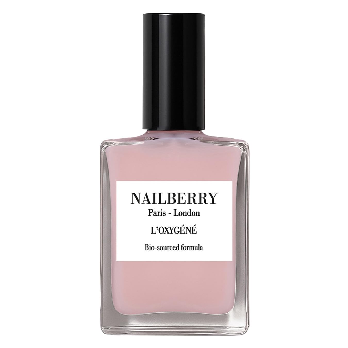 Oxygenated Nail Lacquer - Rose Blossom Pastel Pink | 12-Free Vegan Nail Polish | UV Protected Long-Wear | 15 ml