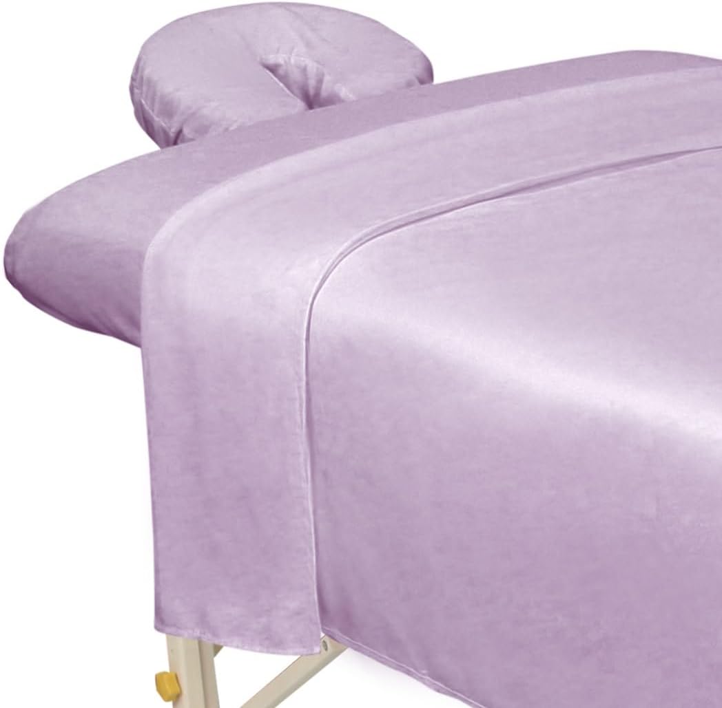 Premium Microfiber Massage Sheet Set - Ultra-Light, Stain & Wrinkle-Resistant | Black 3-Piece Set
