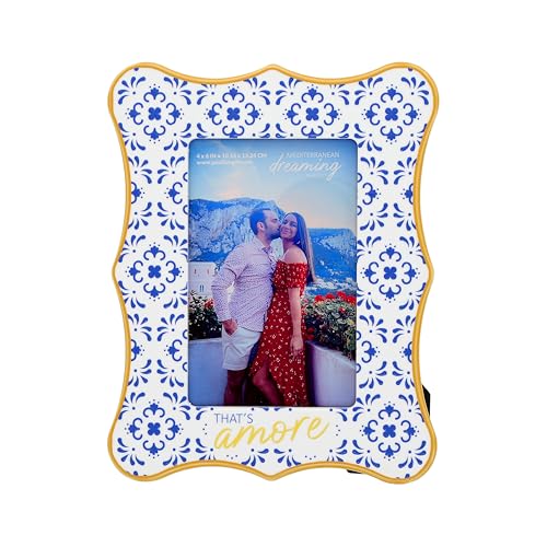 That's Amore Mediterranean Picture Frame - 6.5" x 8.25" - Stoneware Decorative Table Decor
