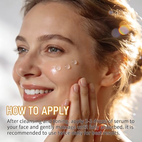 KIUORET 3-Piece Anti-Aging Face Serum Set: Caffeine, Niacinamide & Hyaluronic