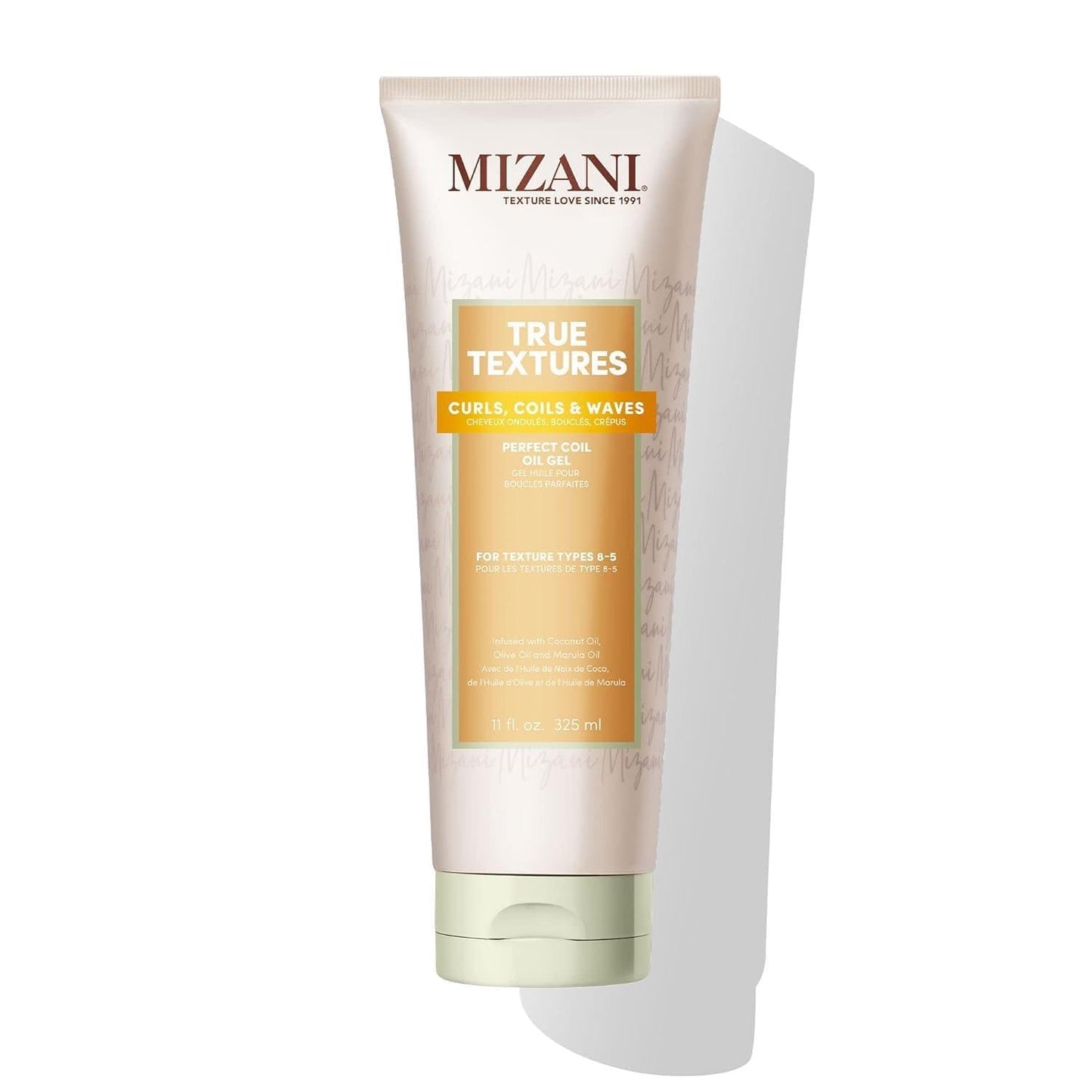 Mizani True Textures | Perfect Coil Oil Gel for Curly Hair - Anti-Frizz, Olive & Coconut Oil, Silicone-Free, 8 oz