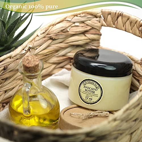 Dr Adorable 12 oz Organic Avocado Butter - Pure Natural Skin Moisturizer