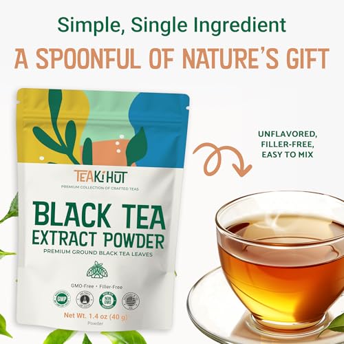 Premium Instant Black Tea Powder - 1.4 oz | Pure and Unsweetened