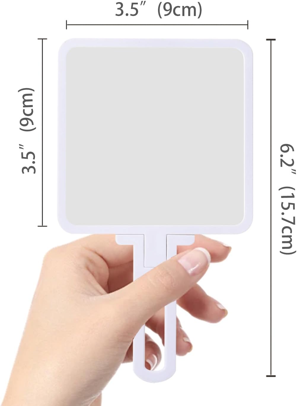 Custom Hand Mirror - 6.2” L × 3.5” W Portable Flip-Up Stand | Perfect Gift for Bridesmaids, Birthdays, and Anniversaries