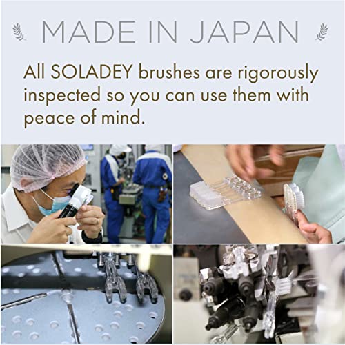 Soladey 3-Row Honeycomb Point Replacement Brush Heads (4 Pack) for Ionic Toothbrush