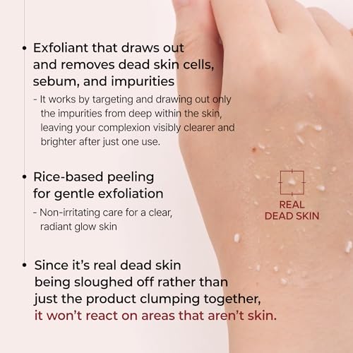 Dr.Melaxin Peel Shot Black Rice Exfoliating Ampoule, Face Exfoliator with AHA BHA Niacinamide Rice Bran Water, Blackhead Remover, Pore Minimizer, Brightening Glass Skin Serum, Korean Skin Care, 2.7 oz