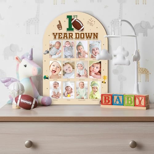 R HORSE 3D Football Photo Frame for Baby's 1st Year Milestones