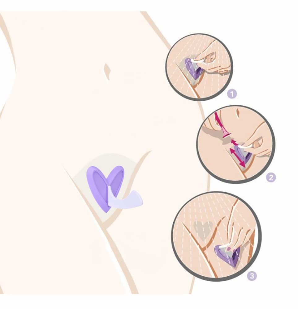 Bikini Template Pubic Hair Trimmer Pubic Hair Razor Set Bikini Trimmer Shaver Private Shape Intimate Area Shaving Knife