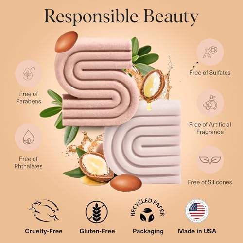 Kitsch Argan Oil Conditioner Bar for Hair Repair & Frizz Control – 2.7 oz