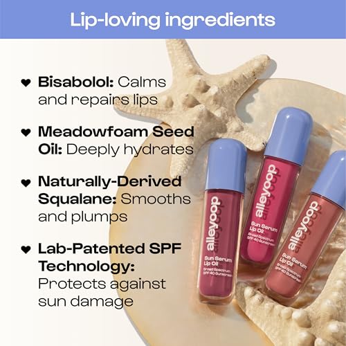 Alleyoop Sun Serum Lip Oil SPF 40 - Whirlwind Vibrant Pink Tint