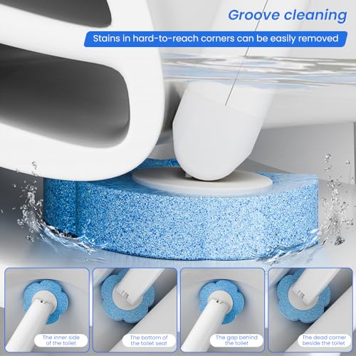 Ariie Toilet Cleaning System with 24 Disposable Brush Refills