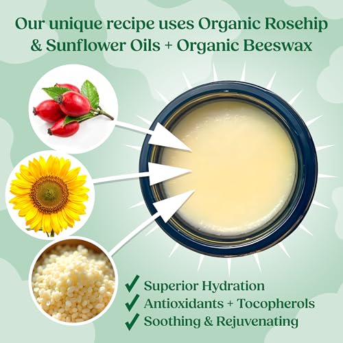 Moomade Unscented Grass-Fed Tallow Balm for Sensitive Skin 1 oz - Organic, Versatile Moisturizer