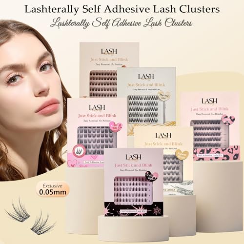 Cosmic Winks Self-Adhesive Eyelash Clusters - No Glue Needed