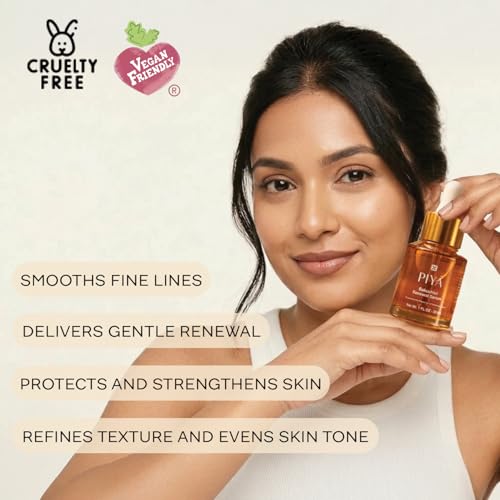 PIYA Bakuchiol Renewal Face Serum - Natural Retinol Alternative for Sensitive Skin