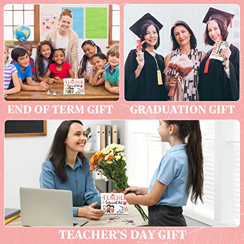 Teacher Appreciation Gift Set - 12 Pcs Makeup Bags & Keychains
