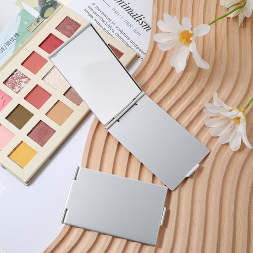 Dimeho Ultra Slim Portable Folding Makeup Mirror - 2 Pcs
