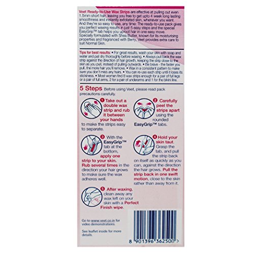 Veet Full Body Waxing Kit for Normal Skin - Easy, Pain-Free Hair Removal
