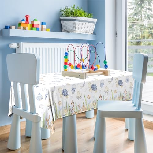 3Pcs Under the Sea Tablecloth Set | Ocean Theme Party Supplies
