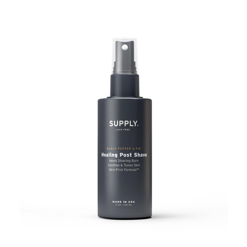 SUPPLY Healing Post Shave Spray for Men – Alcohol-Free Aftershave to Soothe Irritation, Hydrate Skin & Reduce Razor Burn – Sensitive Skin Friendly – White Birch & Sage, 2 oz
