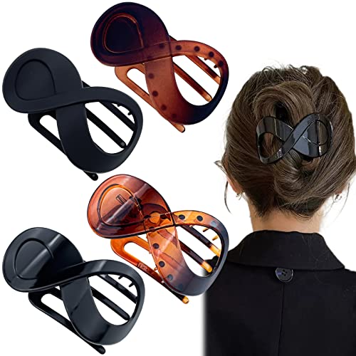 4 Pcs French Hair Clips - 3.35 Inch Strong Hold Claw Clips