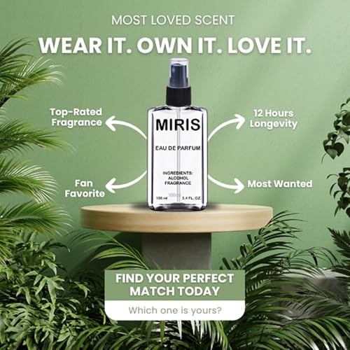 MIRIS No. 1166 Oriental Woody Eau de Parfum for Women, 3.4 Fl Oz / 100 ml