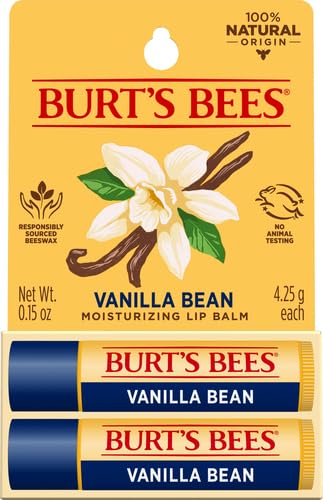 Burt's Bees Vanilla Bean Lip Balm - 2 Pack, 0.15 oz Each