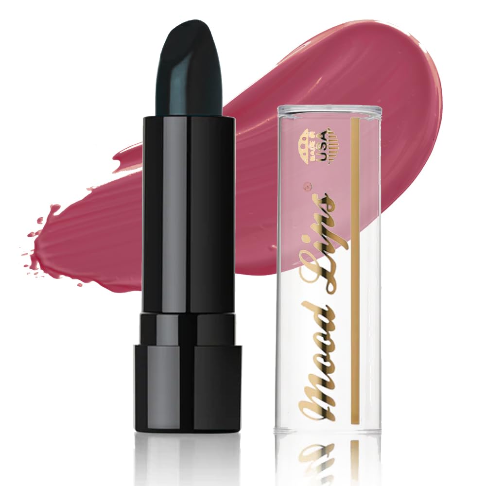 Color Changing Lipstick - Long Lasting pH Tint with Aloe Vera | Hydrating Moisturizer | 12-Hour Wear | Black